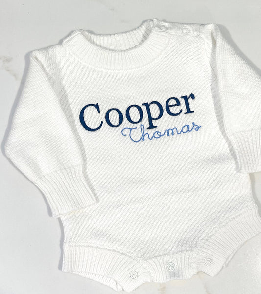 Knit Newborn Romper