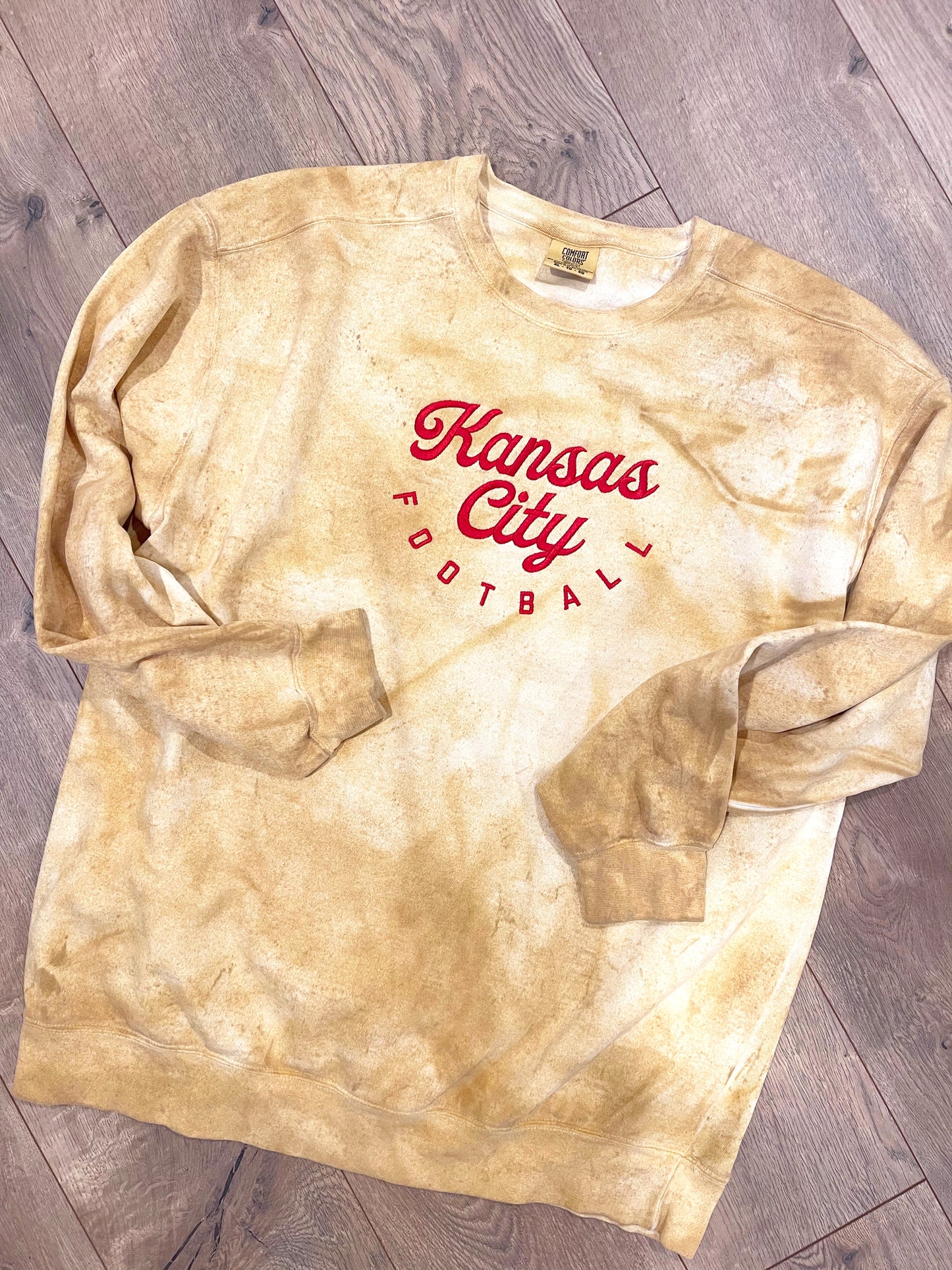 KC Football Colorblast Crewneck