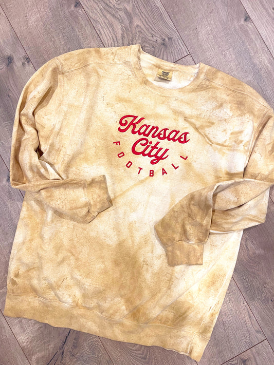 KC Football Colorblast Crewneck