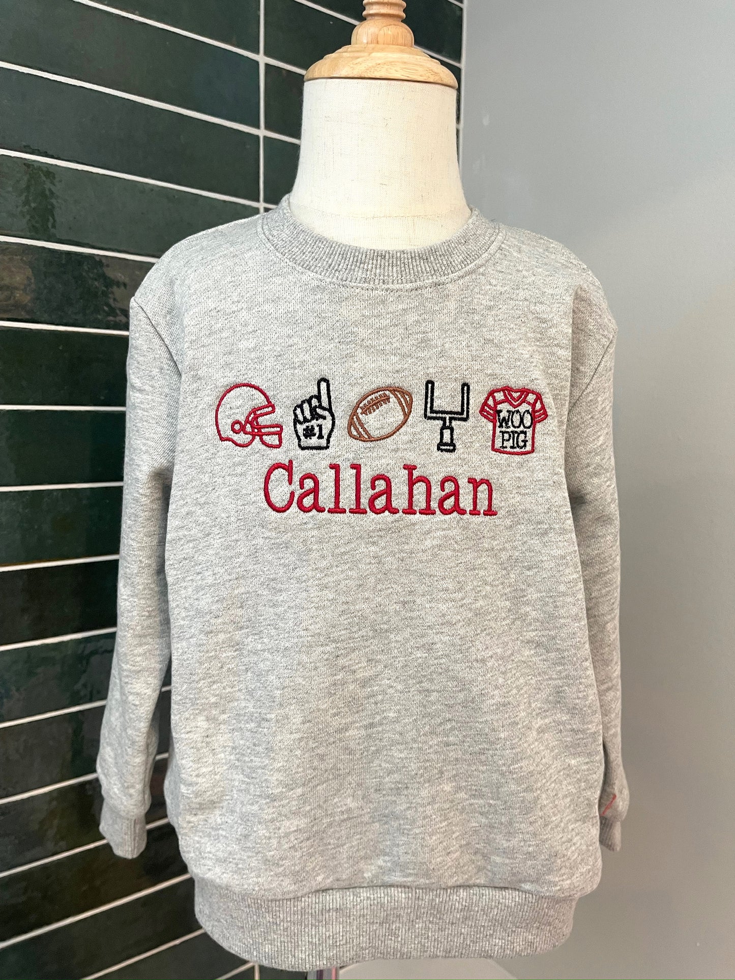 Game Day Icons Grey Crewneck