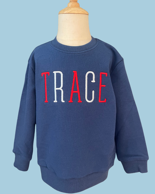 Valentines Name Crewneck Sweatshirt