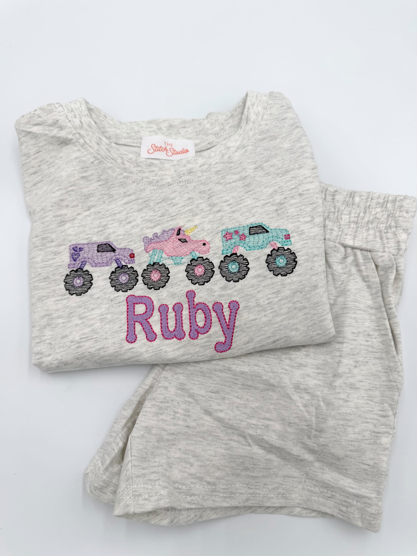 Shorts & Tee Set- Ash Grey