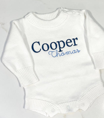 Knit Newborn Romper