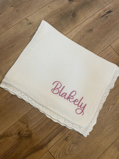 Scalloped Edge Baby Quilt