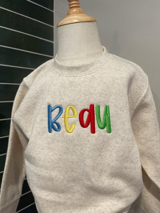 Toddler Name Crewneck