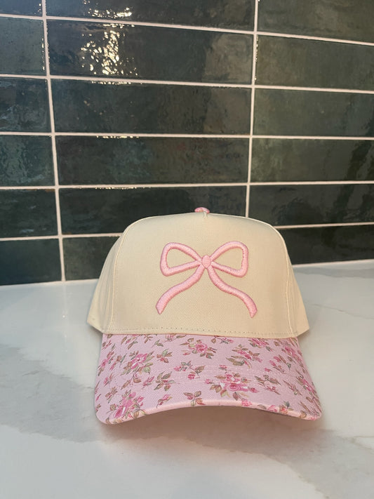 Floral Bow Hat