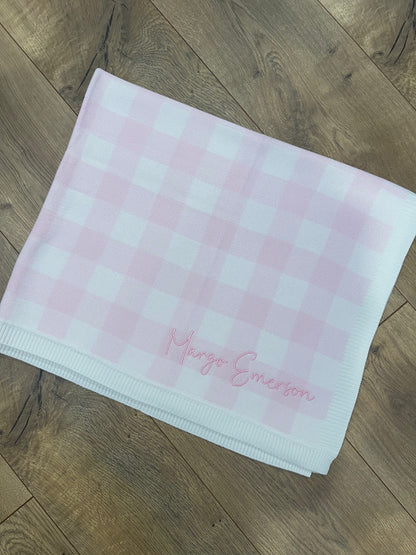 Gingham Baby Blanket