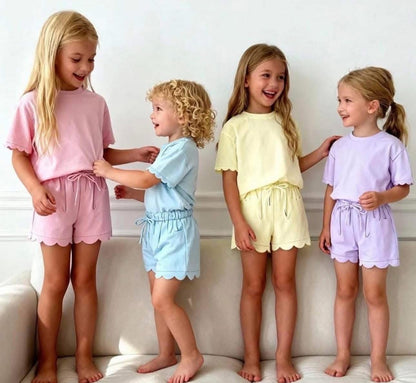 Scalloped Short Set- PREORDER