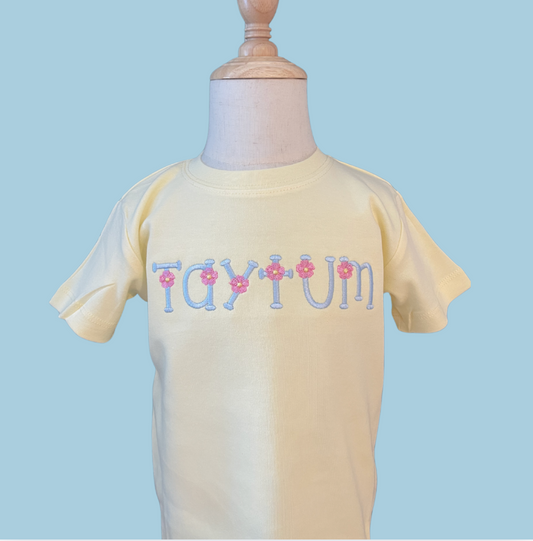 Floral Name Tee